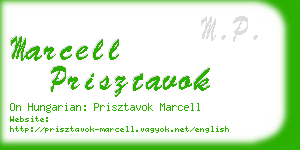 marcell prisztavok business card